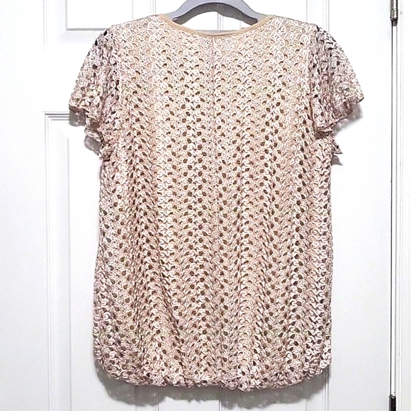 Brittany Black open weave blouse - Picture 5 of 5